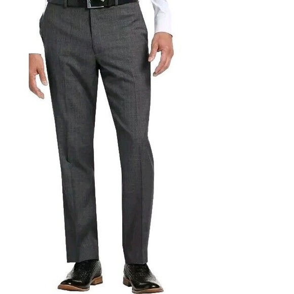 Lauren Ralph Lauren Pants size 38x32 Wool flat‎ Straight tweed stripe business - Picture 8 of 8